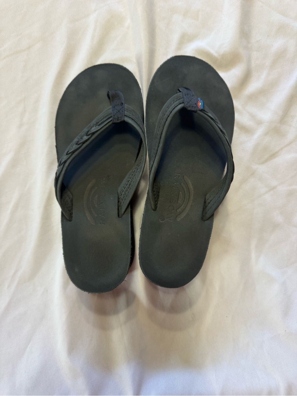 Rainbow Sandals platform leather flip flops 🌊